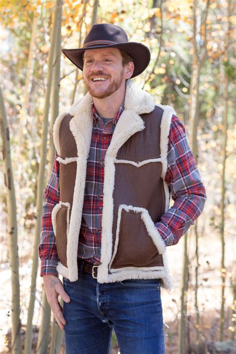 sheepskin vest real australian made.